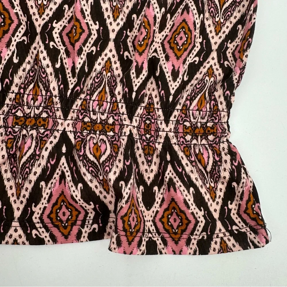 3/$15 Childrens Place Top Peplum Short Slv Tee Girls L 10/12 Kids Multicolor NWT